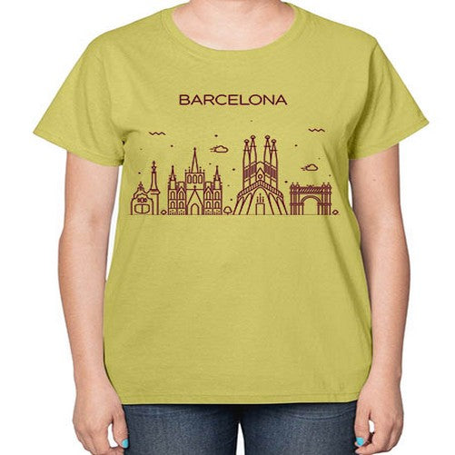 Barcelona 412# - cities-  Ladies T-Shirt
