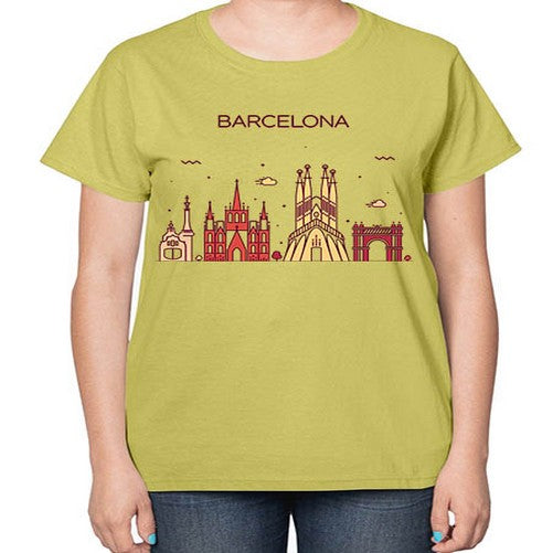 Barcelona 415# - cities-  Ladies T-Shirt