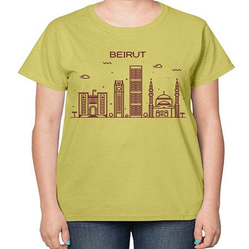 Beirut 430# - cities-  Ladies T-Shirt