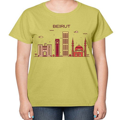 Beirut 432# - cities-  Ladies T-Shirt