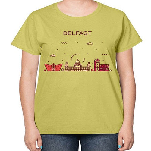 Belfast 436# - cities-  Ladies T-Shirt