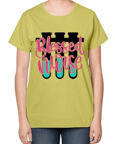 Blessed Nurse Style Style 629# - nurse-  Ladies T-Shirt