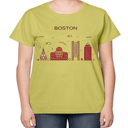 Boston 481# - cities-  Ladies T-Shirt