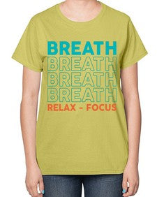 Breath Relax Focus 181# - yoga-  Ladies T-Shirt