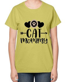 Cat Mommy Style 87# - cats-  Ladies T-Shirt
