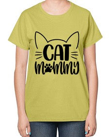 Cat Mommy Style 88# - cats-  Ladies T-Shirt
