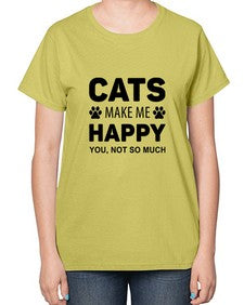 Cats Make Me Style 40# - cats-  Ladies T-Shirt