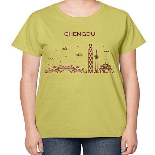 Chengdu 561# - cities-  Ladies T-Shirt
