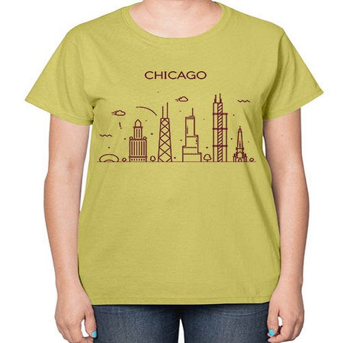 Chicago 569# - cities-  Ladies T-Shirt