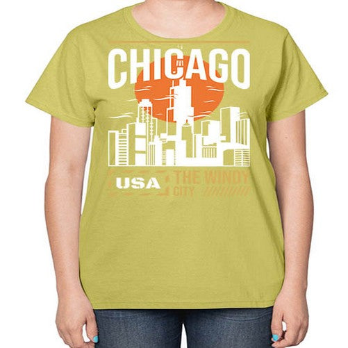 Chicago 571# - cities-  Ladies T-Shirt