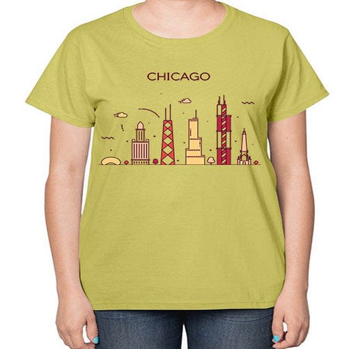 Chicago 572# - cities-  Ladies T-Shirt