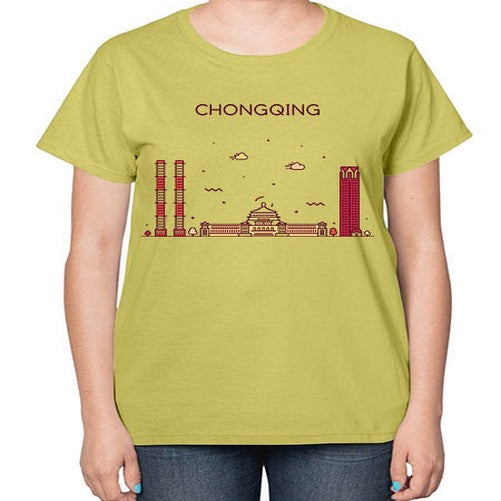 Chongqing 583# - cities-  Ladies T-Shirt