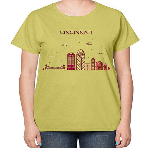 CincinnatiOH 590# - cities-  Ladies T-Shirt
