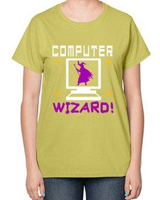 Computer wizard 52# - computer-  Ladies T-Shirt