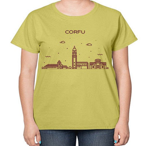 Corfu 627# - cities-  Ladies T-Shirt