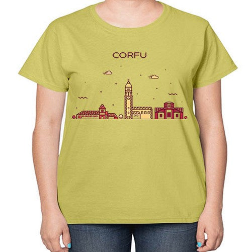 Corfu 629# - cities-  Ladies T-Shirt