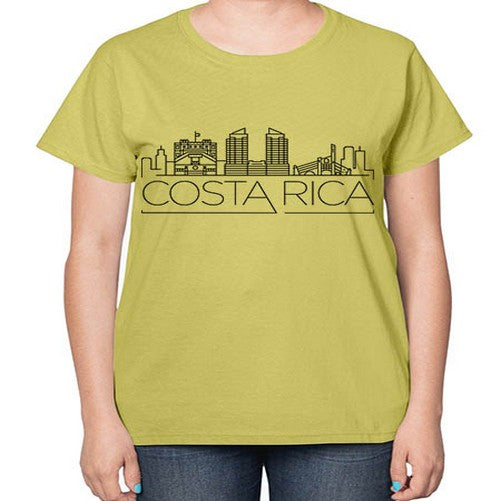Costa Rica Minimal Skyline 631# - cities-  Ladies T-Shirt