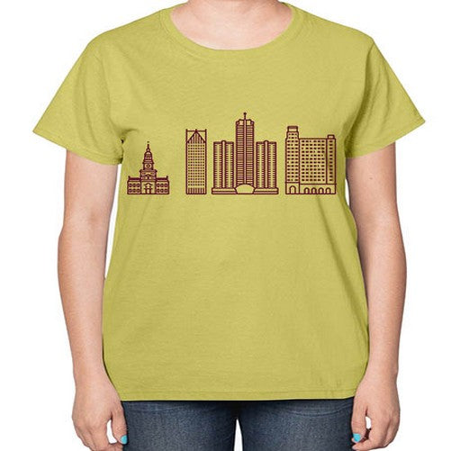 DetroitMI 664# - cities-  Ladies T-Shirt