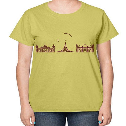 Dhaka 667# - cities-  Ladies T-Shirt