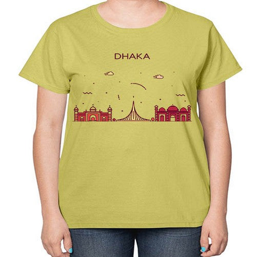 Dhaka 669# - cities-  Ladies T-Shirt