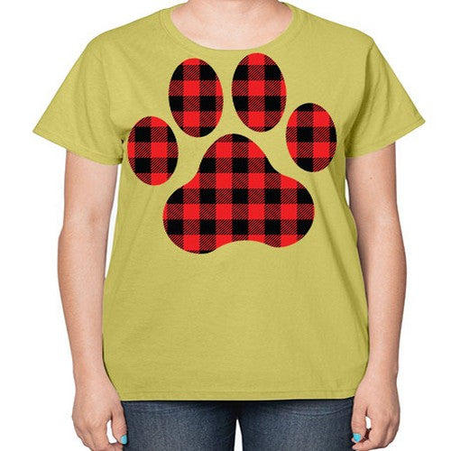 Dog Paw Style 94# - dogs-  Ladies T-Shirt