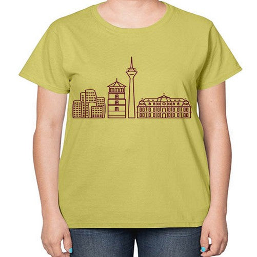Dusseldorf 697# - cities-  Ladies T-Shirt