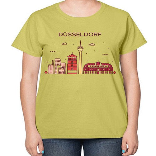 Dusseldorf 698# - cities-  Ladies T-Shirt