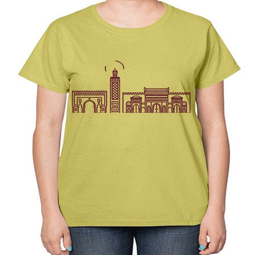 Fez 719# - cities-  Ladies T-Shirt