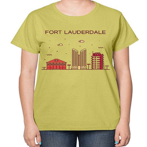 FortLauderdale 737# - cities-  Ladies T-Shirt