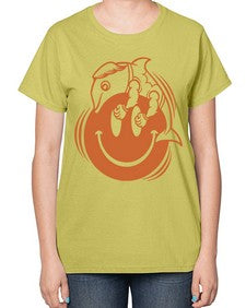 Give smile get hugs 131# - cartoon general-  Ladies T-Shirt