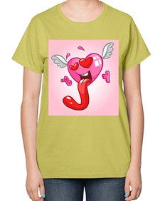 Heart 139# - cartoon general-  Ladies T-Shirt