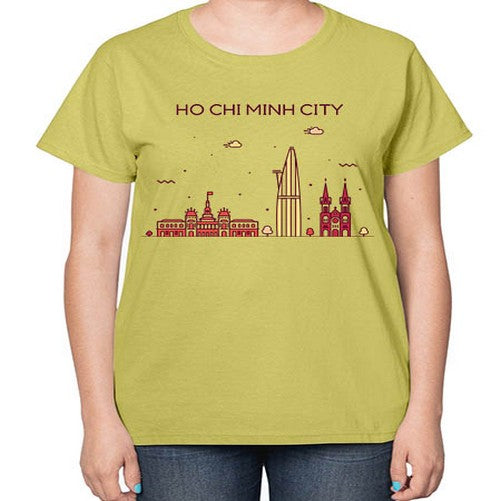 HoChiMinh 843# - cities-  Ladies T-Shirt