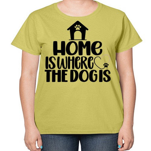 Home Is Where The Dogis Style 20# - dogs-  Ladies T-Shirt