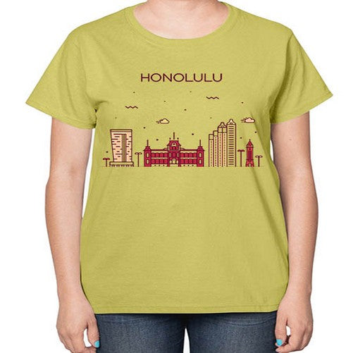 Honolulu 906# - cities-  Ladies T-Shirt
