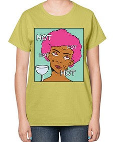 Hot 536# - art pop art-  Ladies T-Shirt