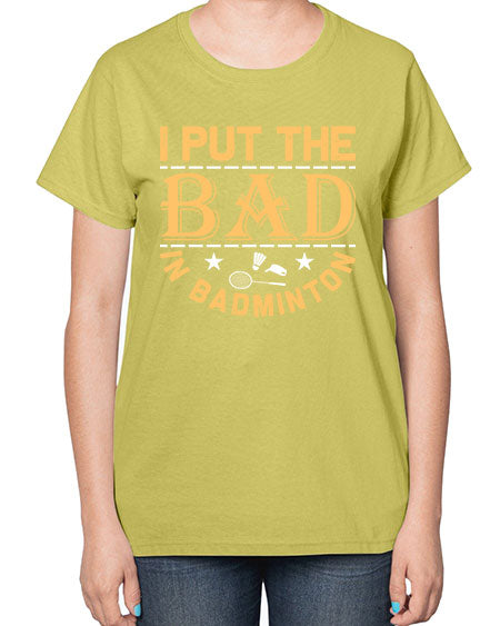 I 1056# - badminton-  Ladies T-Shirt