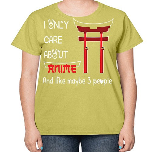 I Only Care About Anime Anime 240# - anime-  Ladies T-Shirt