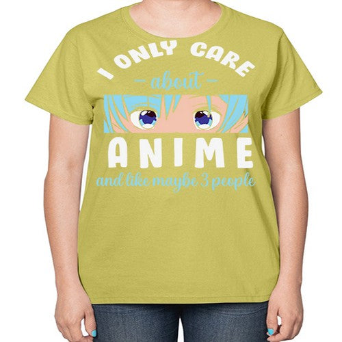 I Only Like People Anime Japanese 241# - anime-  Ladies T-Shirt