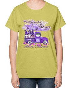 I Will Remember For You AlzheimerS 182# - alzheimers-  Ladies T-Shirt