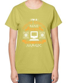 Im a computer scientist please stand back 34# - computer-  Ladies T-Shirt