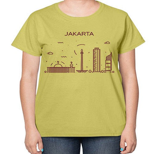 Jakarta 982# - cities-  Ladies T-Shirt