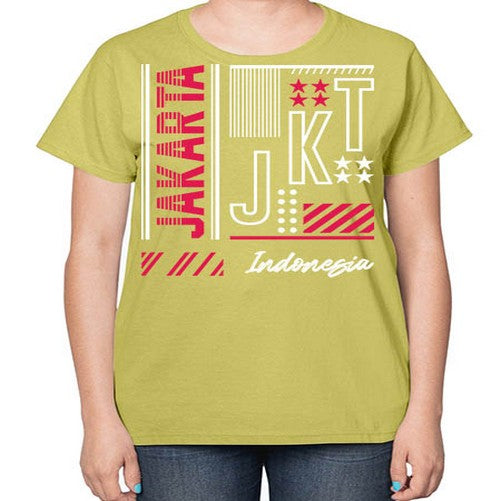 Jakarta 984# - cities-  Ladies T-Shirt