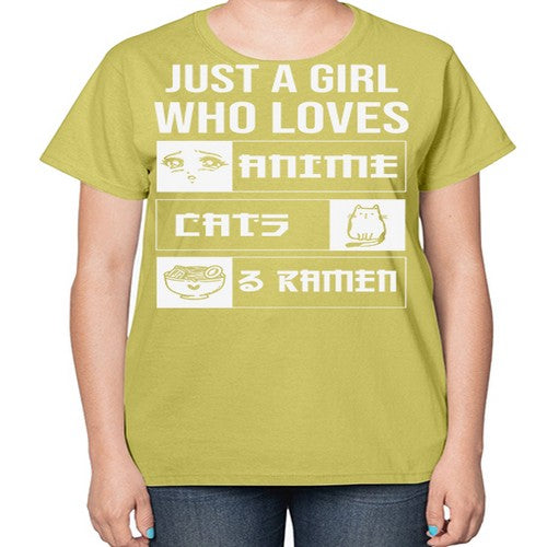 Just A Girl Who Loves 263# - anime-  Ladies T-Shirt