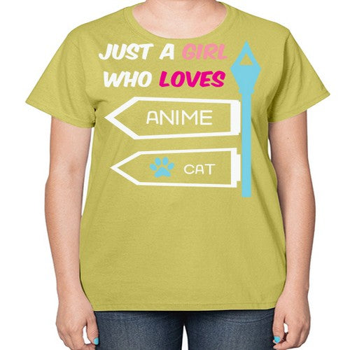 Just A Girl Who Loves Anime 264# - anime-  Ladies T-Shirt
