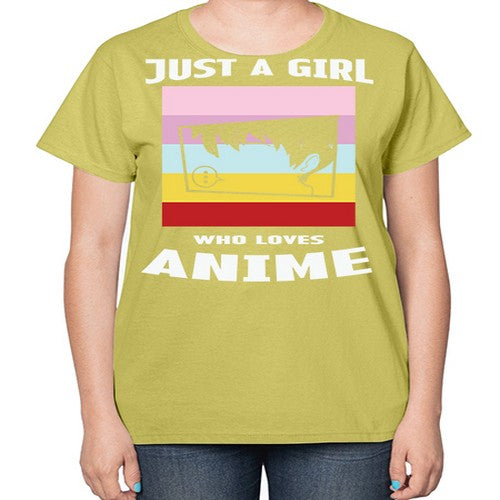 Just A Girl Who Loves Anime 265# - anime-  Ladies T-Shirt