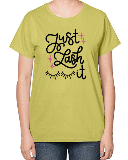 Just Lash It Style 76# -makeup  Ladies T-Shirt