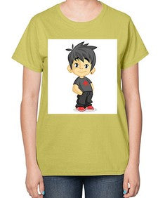 Kid 149# - cartoon general-  Ladies T-Shirt