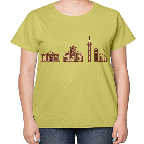 Kinshasa 1063# - cities-  Ladies T-Shirt