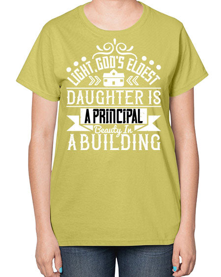 Light Gods eldest daughter is a principal beauty in a building Style 274# - architect-  Ladies T-Shirt
