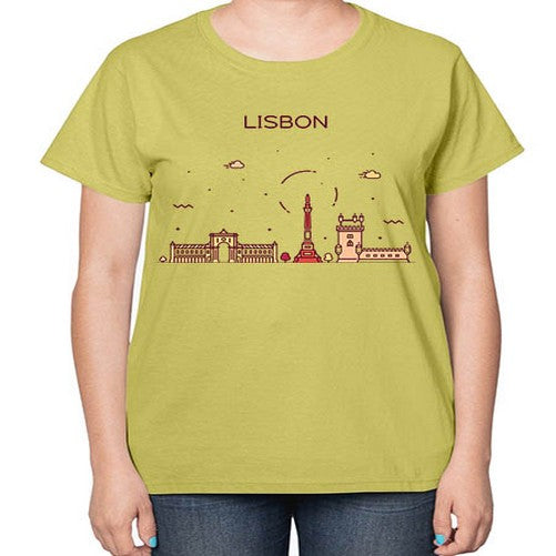 Lisbon 1147# - cities-  Ladies T-Shirt